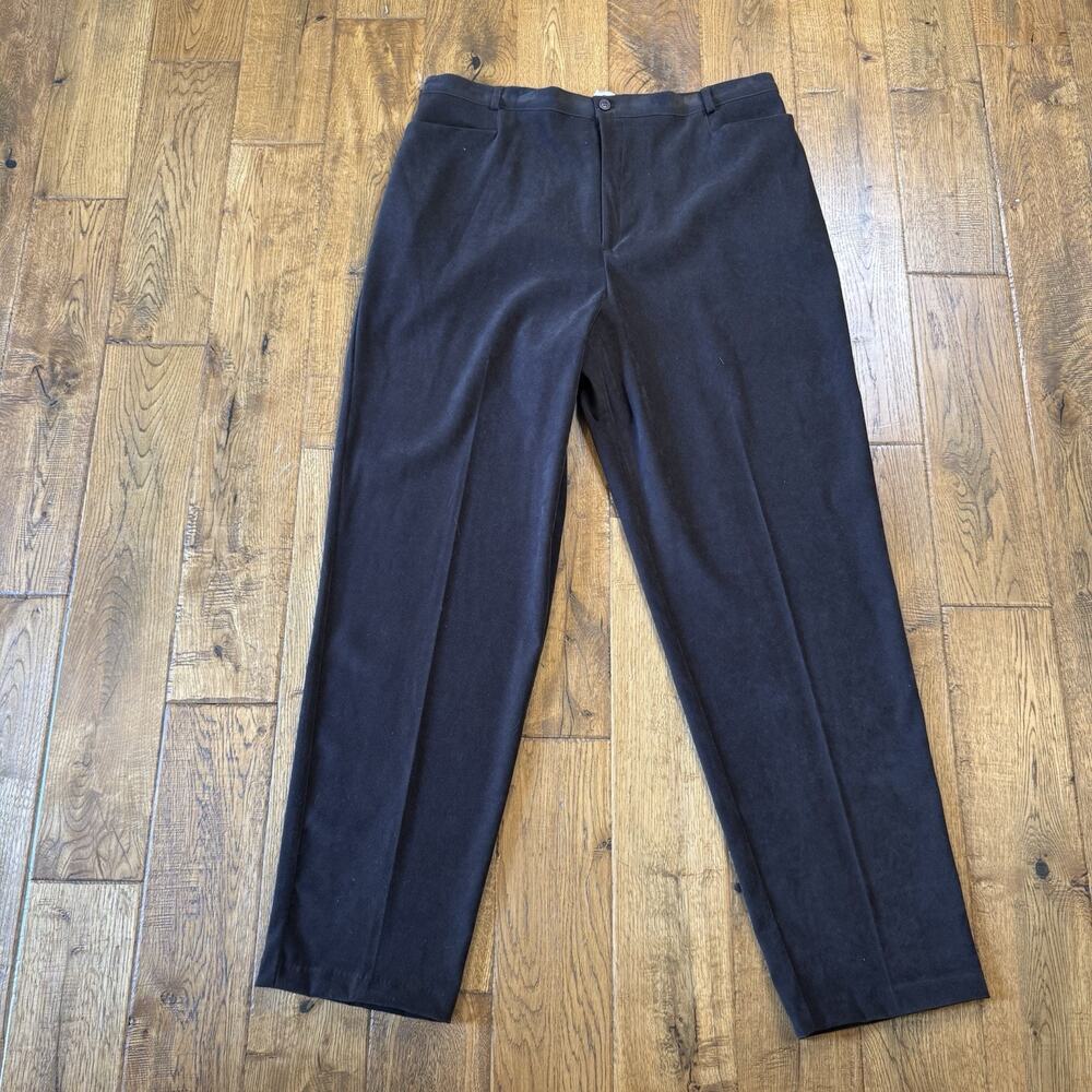 Tribal Stretch Extensible Trouser Pants Brown Womens Size 16 Pockets Inseam 32"